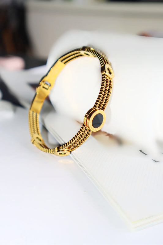 Ava Numerals Bracelet 18K Gold Plated - Gold