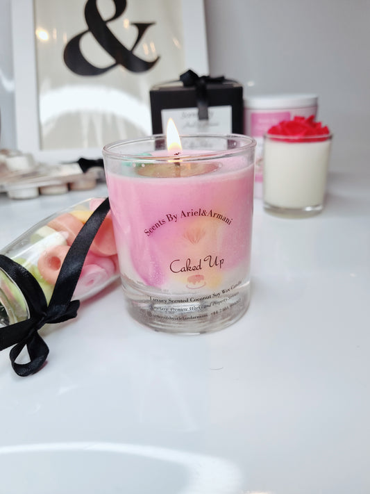 Birthday candle - Coloful Marble Candle