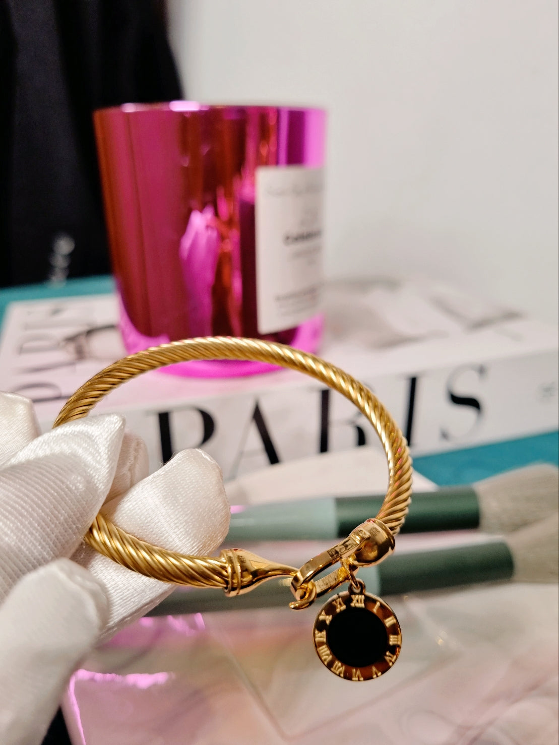 Kim Pendant Bracelet - Gold