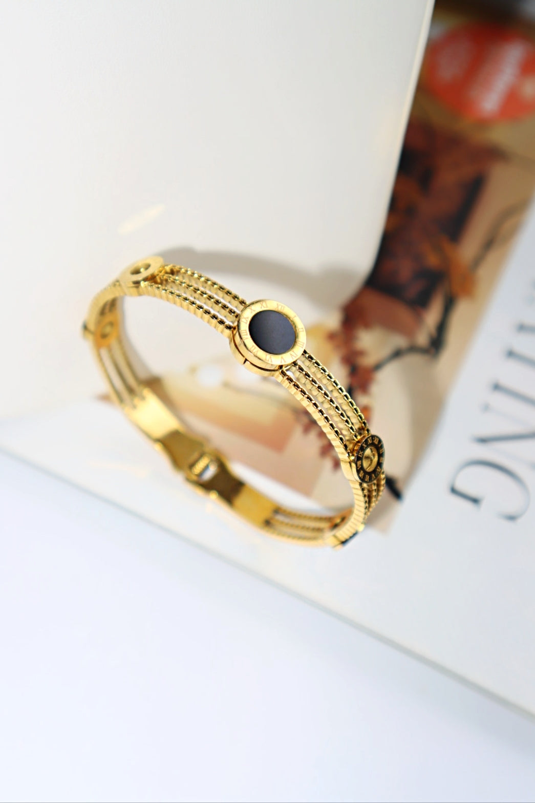 Ava Numerals Bracelet 18K Gold Plated - Gold