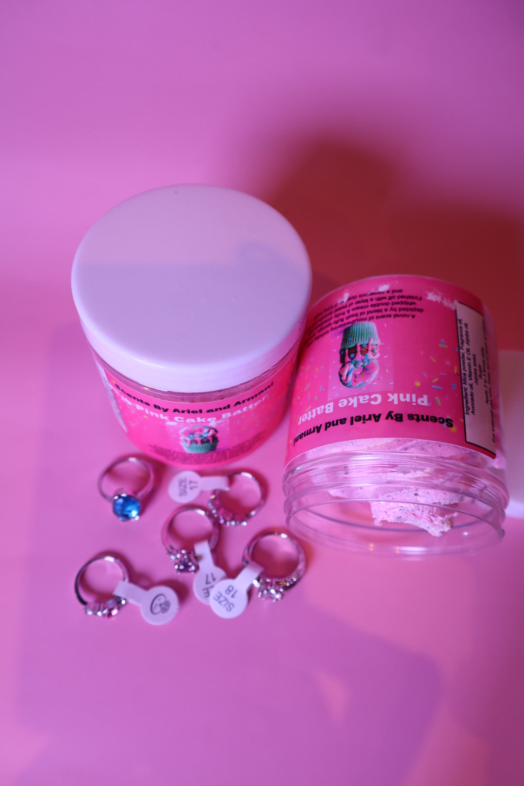 Pink Batter Cake Whipped Soap With Surprise Jewellery Valued Up to £1000