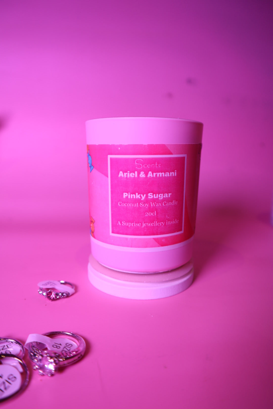 Pinky Sugar Scented Candle