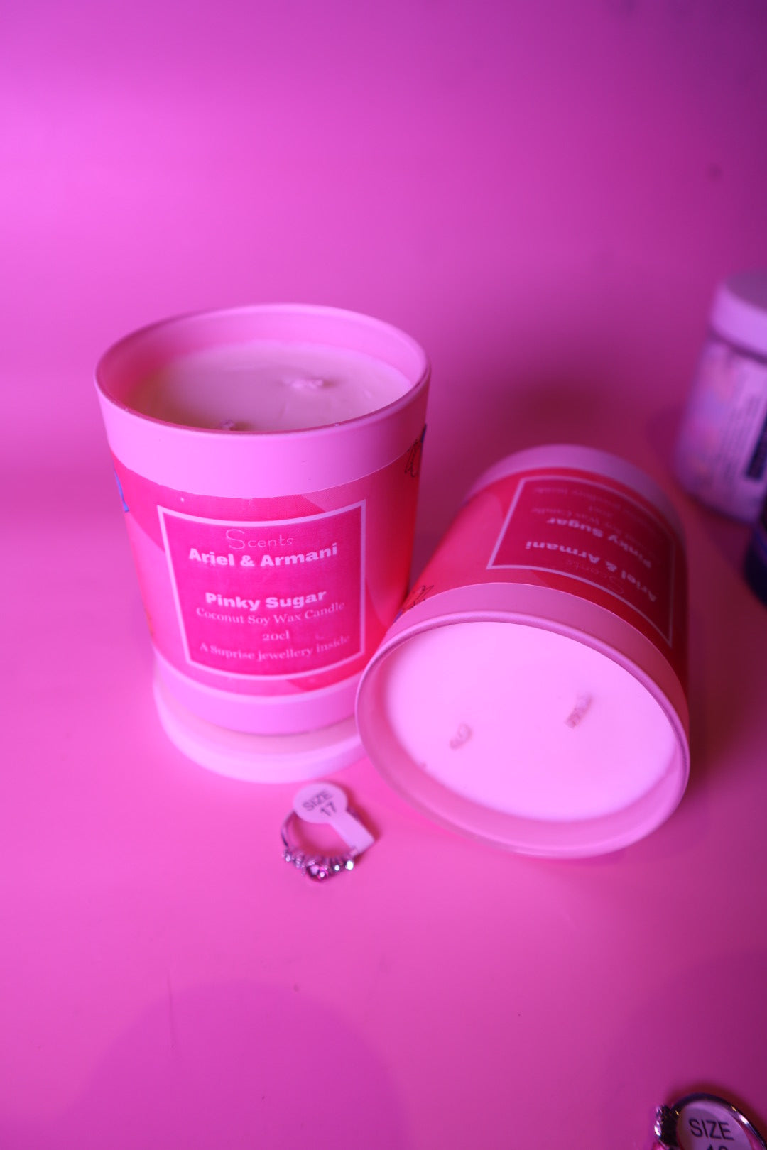 Pinky Sugar Scented Candle