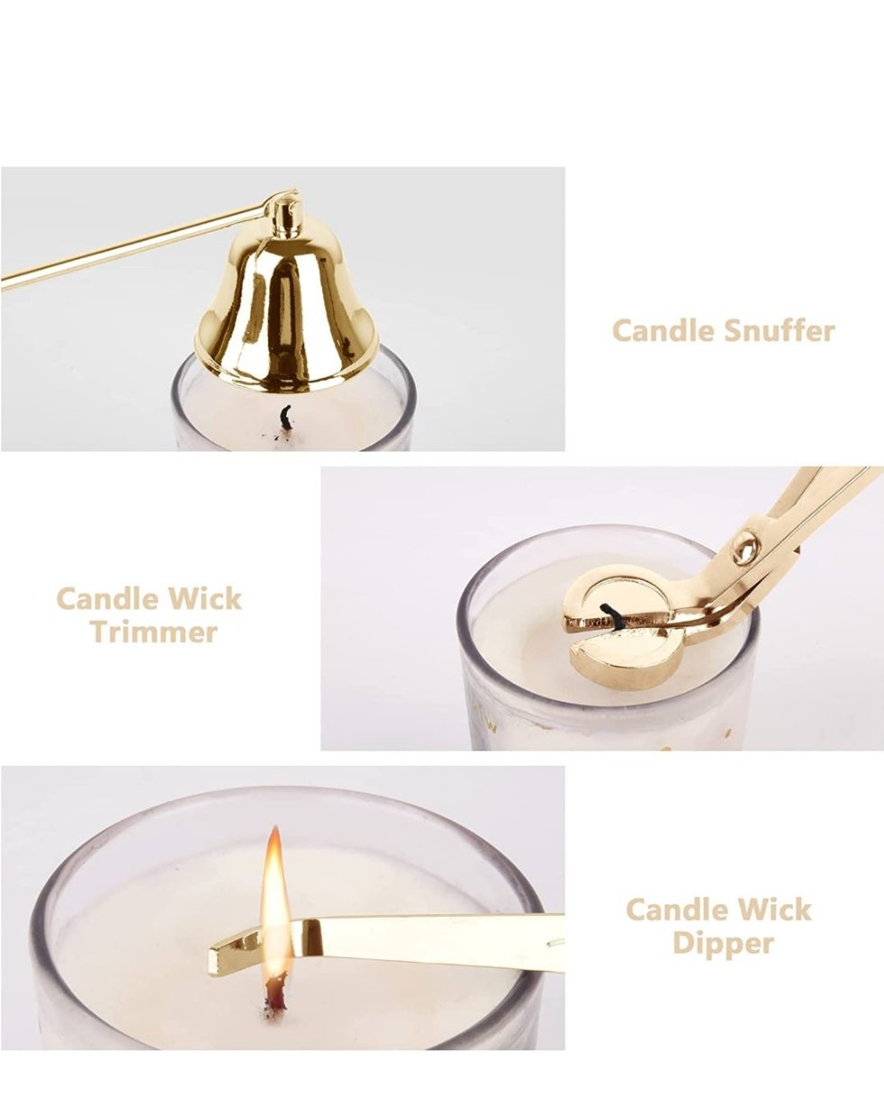 Candle Tools Wick Dipper Trimmer Snuffer Set-4 Colors - Emma Molly